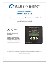 Blue Sky Energy IPN ProRemote Manual De Instalación Y Operación