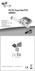 PCTV Dual Sat PCI 4000i Guia De Inicio Rapido