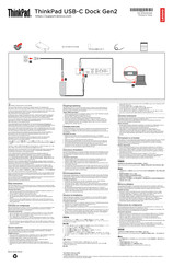 Lenovo ThinkPad USB-C Dock Gen2 Manual De Instrucciones