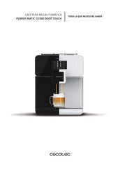 Cecotec Power Matic-ccino 8000 Touch Manuales | ManualsLib
