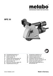 Metabo MFE 30 Manual Original