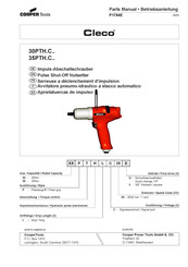 Cooper Tools Cleco 35PTH C Serie Manual Del Usuario