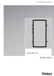 Vaillant VWZ MPS 40 Instrucciones De Instalación