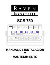 Raven SCS 750 Manual De Instalación Y Mantenimiento