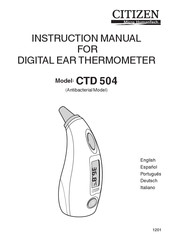 Citizen CTD 504 Manual De Instrucciones