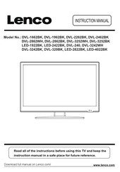 Lenco DVL-3242WH Manual De Instrucciones