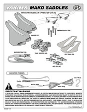 Yakima MAKO SADDLES Manual Del Usuario