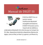 AirTurn DIGIT III Manual De Instrucciones