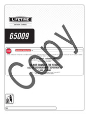 Lifetime 65009 Manual De Instrucciones