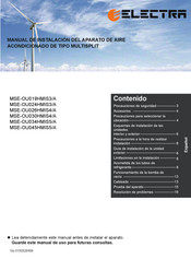 Electra MSE-OU019HMIS3/A Manual De Instalación