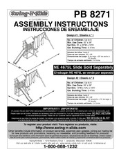 Playcore Swing-N-Slide PB 8217 Instrucciones De Ensamblaje