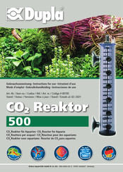 Dupla CO2 Reaktor 500 Instrucciones De Uso