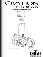 Chauvet Professional Ovation ETD-40WW Guía De Referencia Rápida