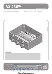 Pujol AX 230NS Manual De Instrucciones