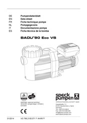 Speck pumpen BADU 90 Eco VS Manual Del Usuario