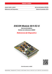 Maxon Motor ESCON EC-S Referencia Del Dispositivo