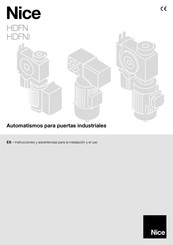 Nice HDFN Instrucciones Y Advertencias Para La Instalación Y El Uso