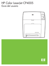 HP Color LaserJet CP4005 Guia Del Usuario