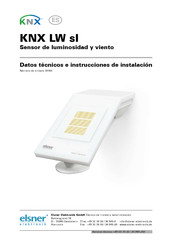 elsner elektronik KNX LW sl Datos Técnicos E Instrucciones De Instalación