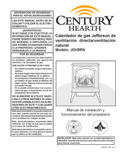 Century Hearth JDVBRN Manual De Instalación Y Funcionamiento Del Propietario