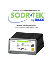 pace Sodrtek ST350 Manual De Operación Del Software