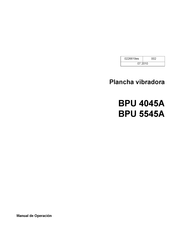 Wacker Neuson BPU 5545A Manual De Operación