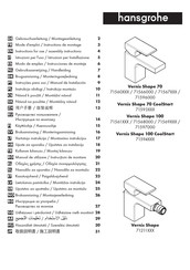 Hansgrohe Vernis Shape 71211 Serie Modo De Empleo/Instrucciones De Montaje