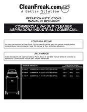 CleanFreak AI-1260-P Manual De Operación