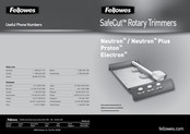 Fellowes SafeCut Proton Manual Del Usuario