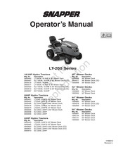 Snapper LT18500 Manual De Usuario