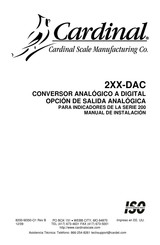 Cardinal 2-DAC Serie Manual De Instalación