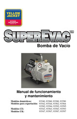 yellow jacket SuperEvac 93587 Manual De Funcionamiento Y Mantenimiento