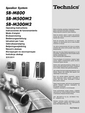 Technics SB-M500M2 Instrucciones De Funcionamiento