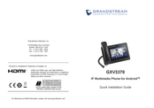 Grandstream GXV3370 Guía De Instalación Rápida