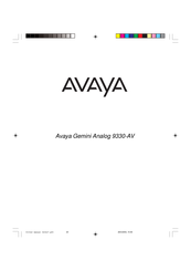 Avaya Gemini Analog 9330-AV Guía De Usuario