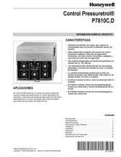 Honeywell Pressuretrol P7810C Manual Del Usuario