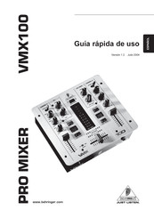 Behringer VMX100 Guía Rápida De Uso