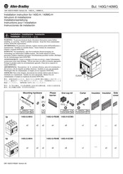 Allen-Bradley 140G-H Instrucciones De Instalación