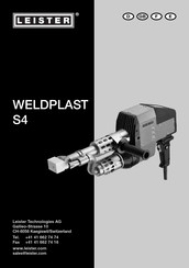 Leister WELDPLAST S4 Instrucciones De Funcionamiento