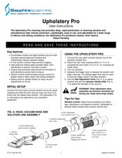 Sapphire Scientific Upholstery Pro Instrucciones Para El Usuario