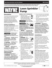 Wayne WLS200 Manual De Instrucciones Y Lista De Repuestos