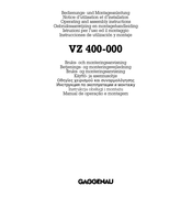 Gaggenau VZ 400-000 Instrucciones De Utilización Y Montaje