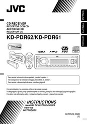 JVC KD-PDR62 Manual De Instrucciones