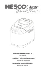 Nesco American Harvest Bread Classic BDM-110 Manual De Usuario