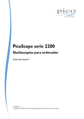 PICO PicoScope 2200 Serie Guia Del Usuario