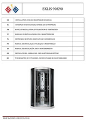 Marco Mammoliti EKLIS 90X90 Manual De Instalación, Uso Y Mantenimiento