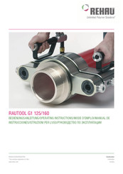 Rehau RAUTOOL G1 125 Manual De Instrucciones