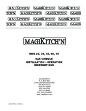 Magikitch'n MKG 72 Instrucciones De Instalacion Y Operacion