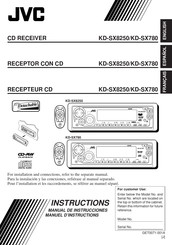 JVC KD-SX780 Manual De Instrucciones