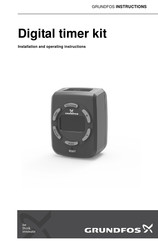 Grundfos Digital timer kit Instrucciones De Instalación Y  Operación